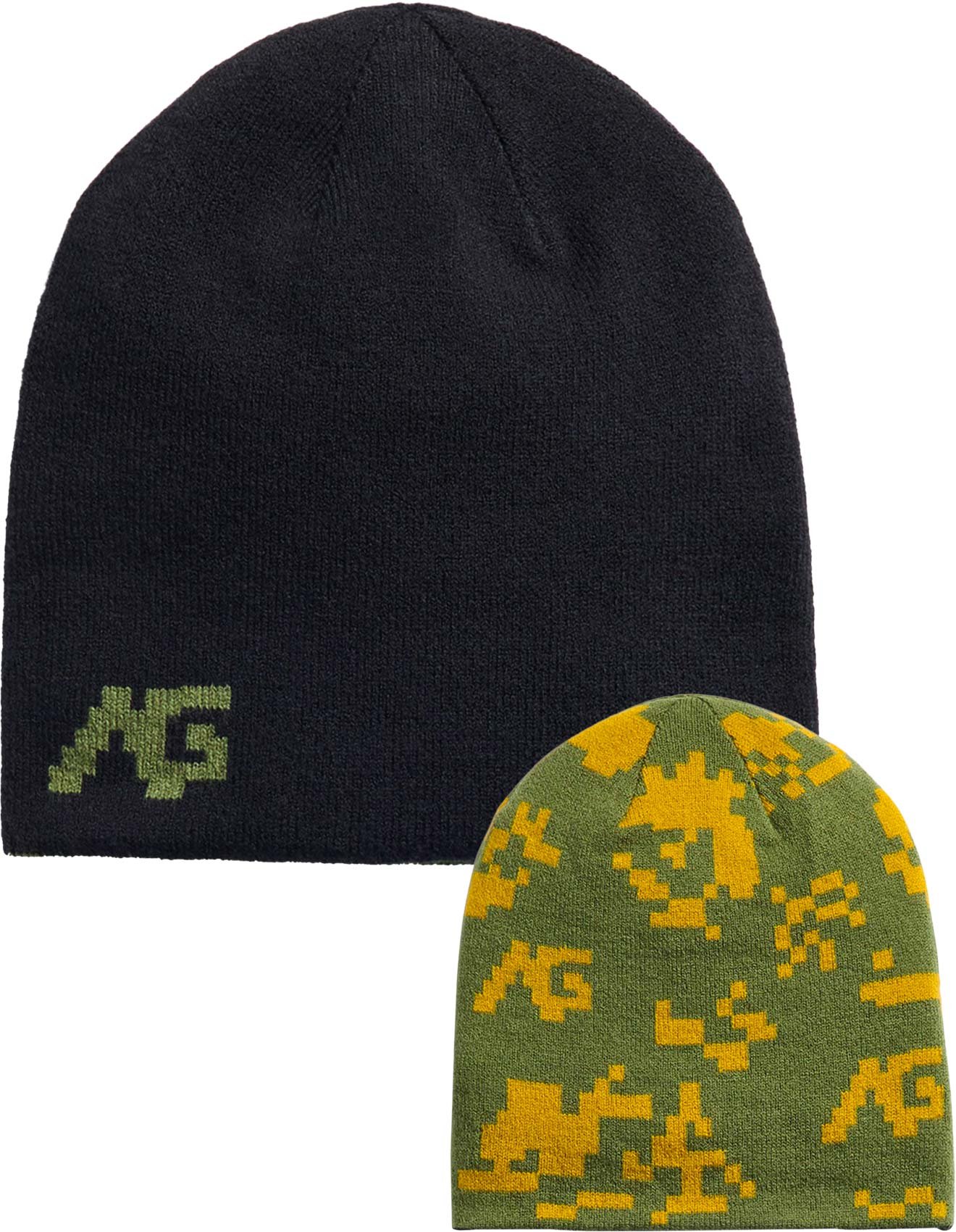 AG Outfall Reversible Beanie True Black Digi Camo + Burton