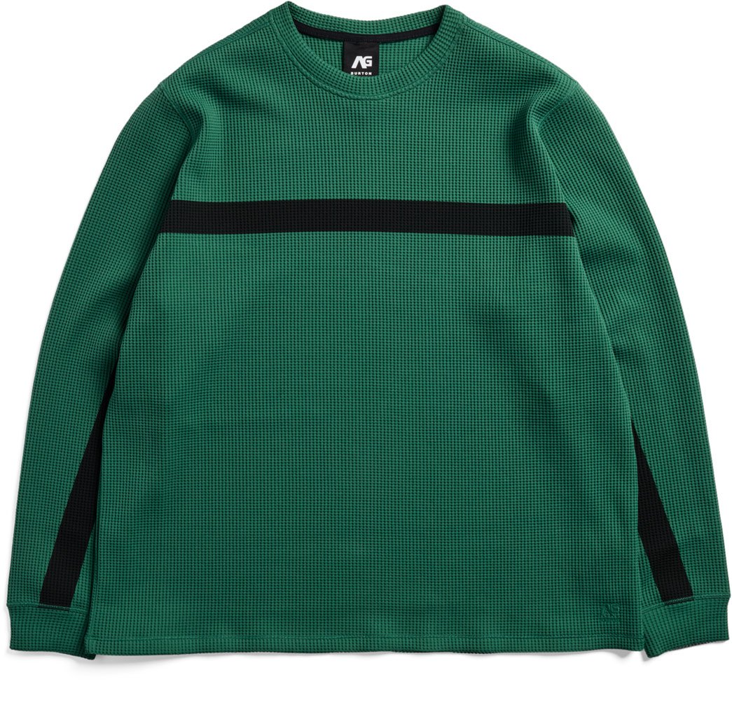 AG Tech Layer Waffle Crewneck Dirty Money True Black + Burton