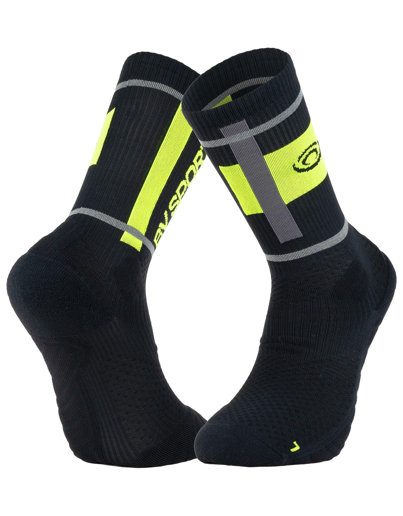 Socquettes Reflect.2 Noir/Jaune + BV Sport