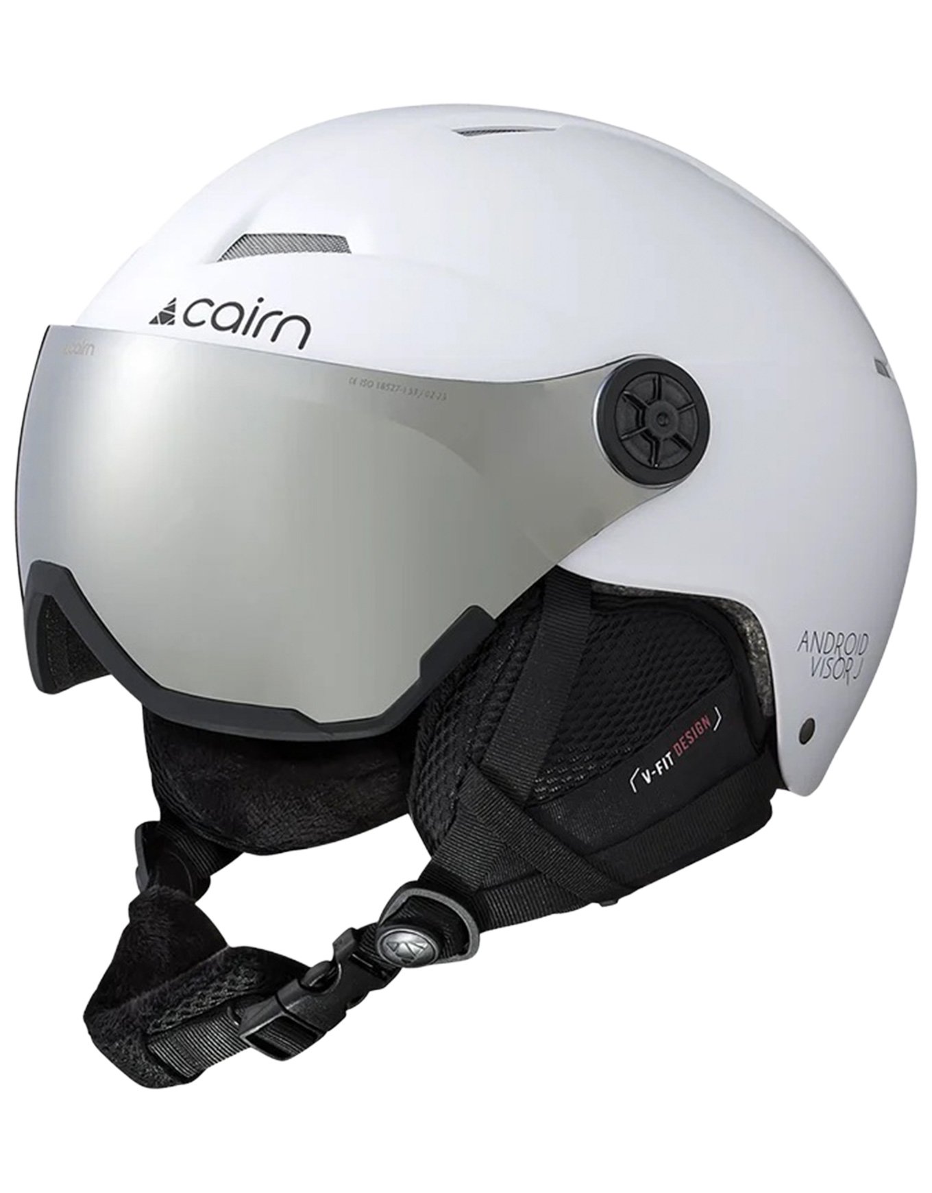 Android Visor J Mat White + Cairn