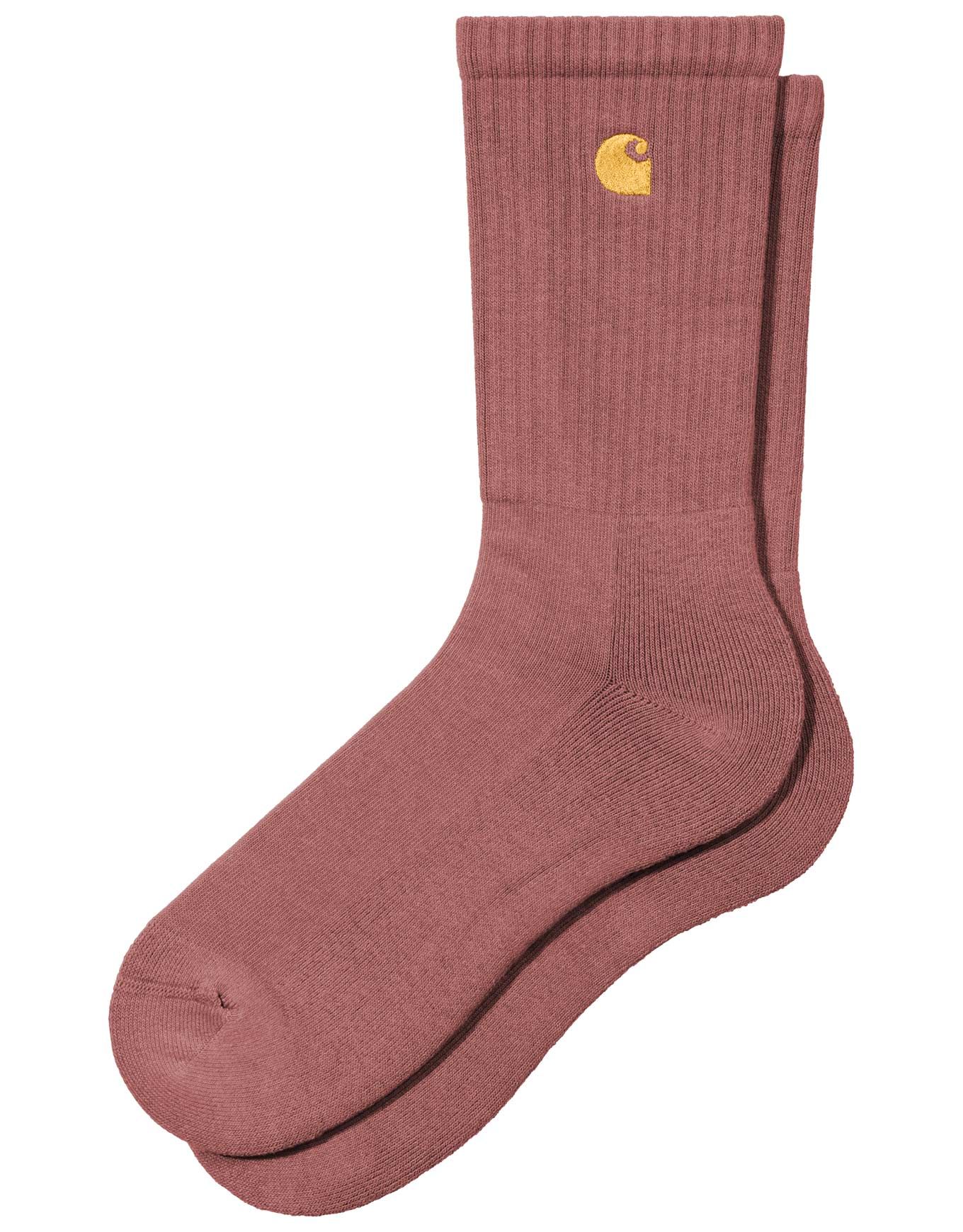 Chase Socks Dusky Pink / Gold + Carhartt WIP