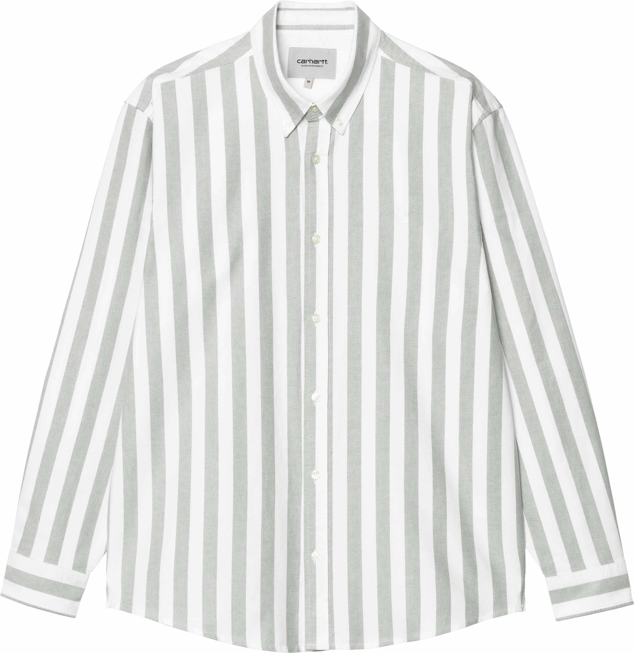 L/S Dillion Shirt Dillion Stripe Park / White + Carhartt WIP