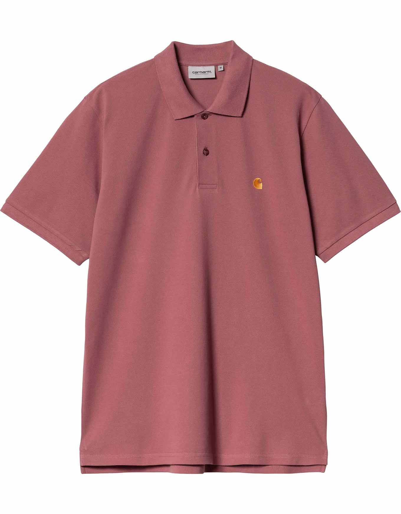 S/S Chase Pique Polo Dusky Pink / Gold + Carhartt WIP