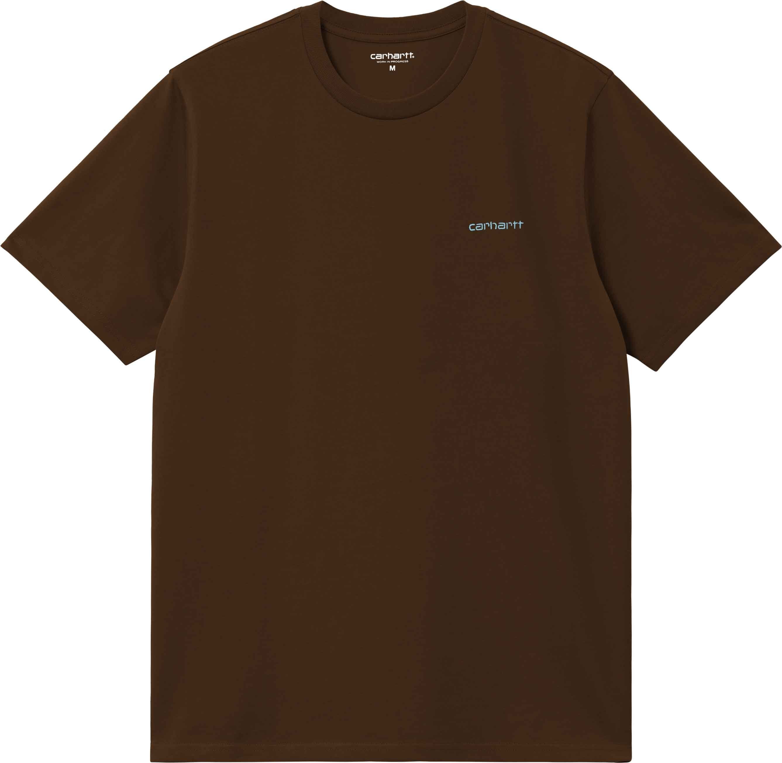 S/S Script Embroidery T-Shirt Liberica / Air Sky + Carhartt WIP
