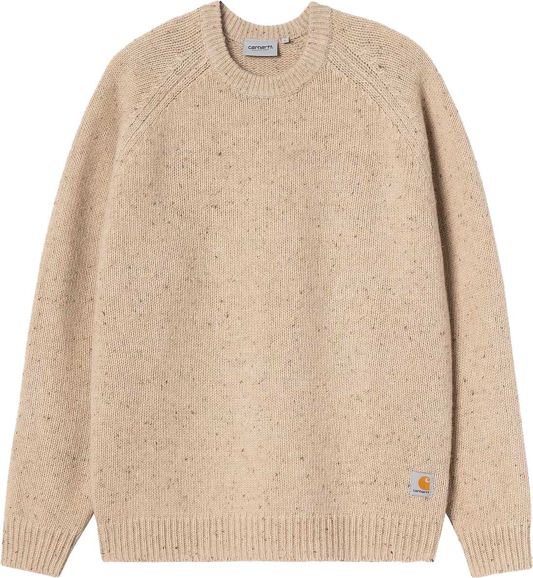 Anglistic Sweater Speckled Fleur de Sel + Carhartt WIP