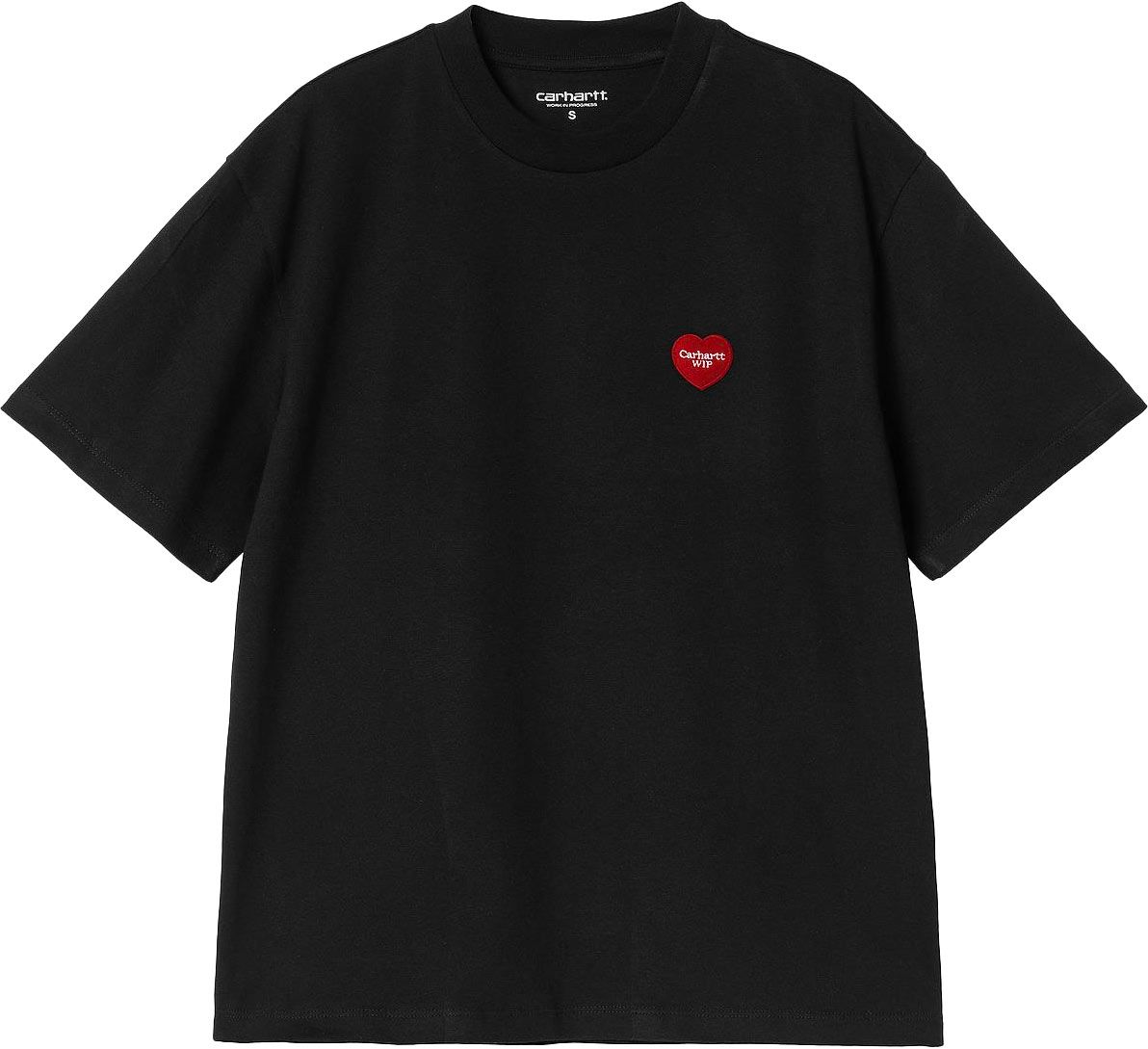 S/S Heart Patch T-Shirt W Black Red + Carhartt WIP