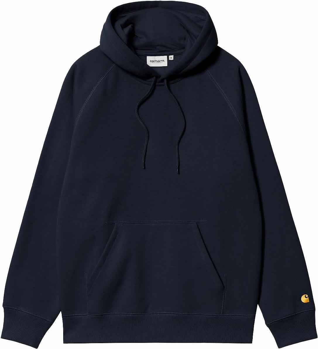 Hooded Chase Sweat Dark Navy / Gold + Carhartt WIP