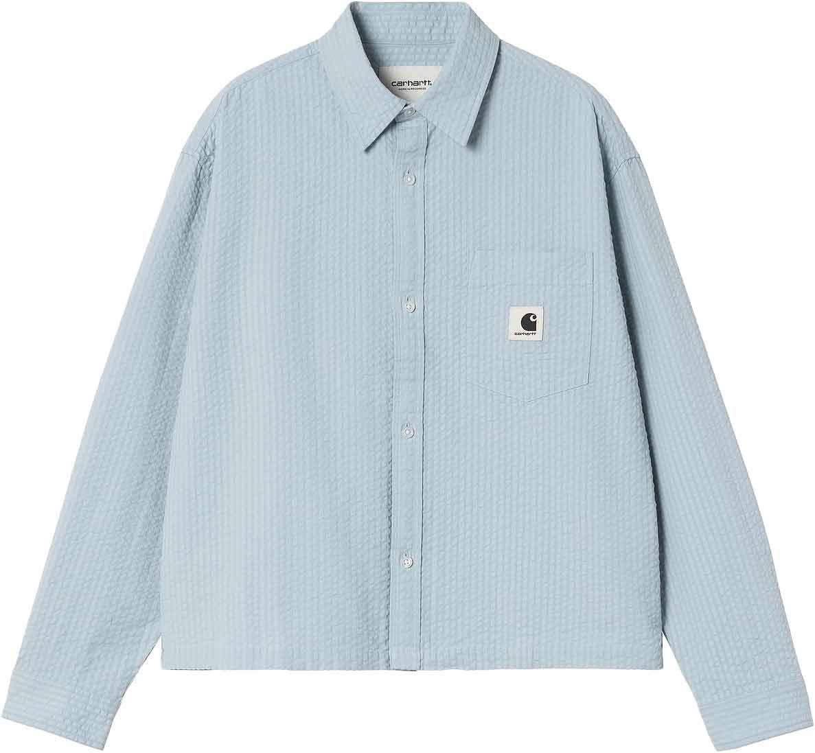 L/S Toland Shirt Toland Stripe W Blue Fog + Carhartt WIP