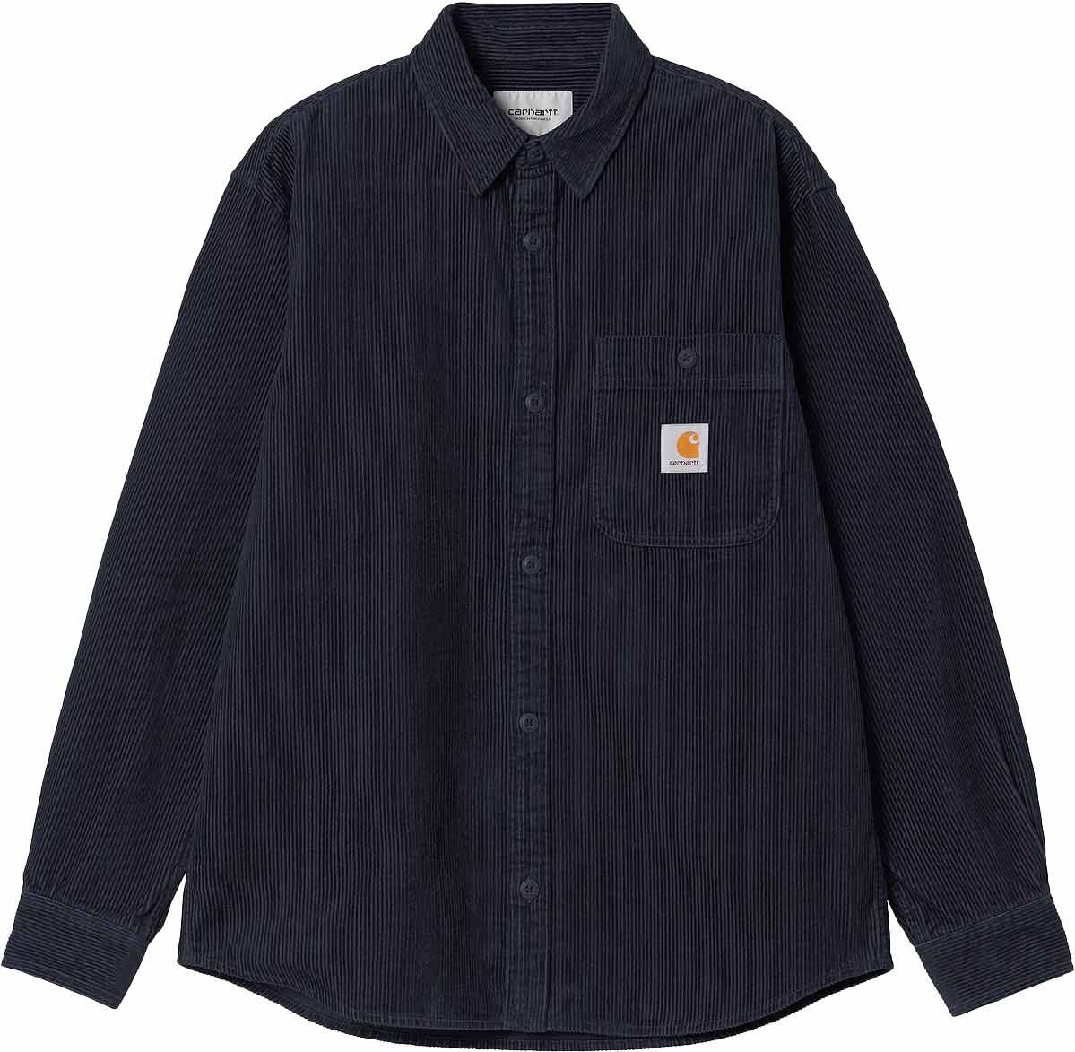 L/S Flint Shirt Deep Night + Carhartt WIP
