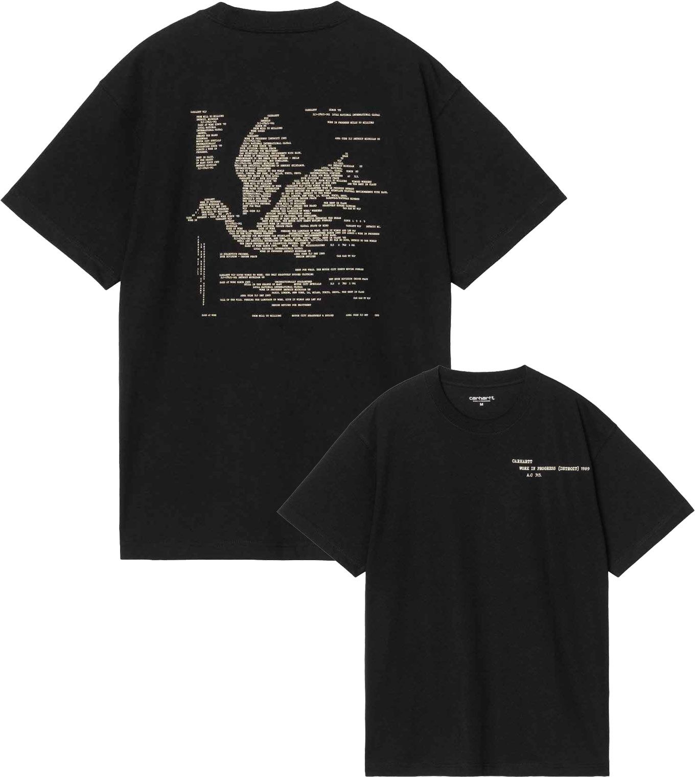 S/S Punched T-Shirt Black + Carhartt WIP