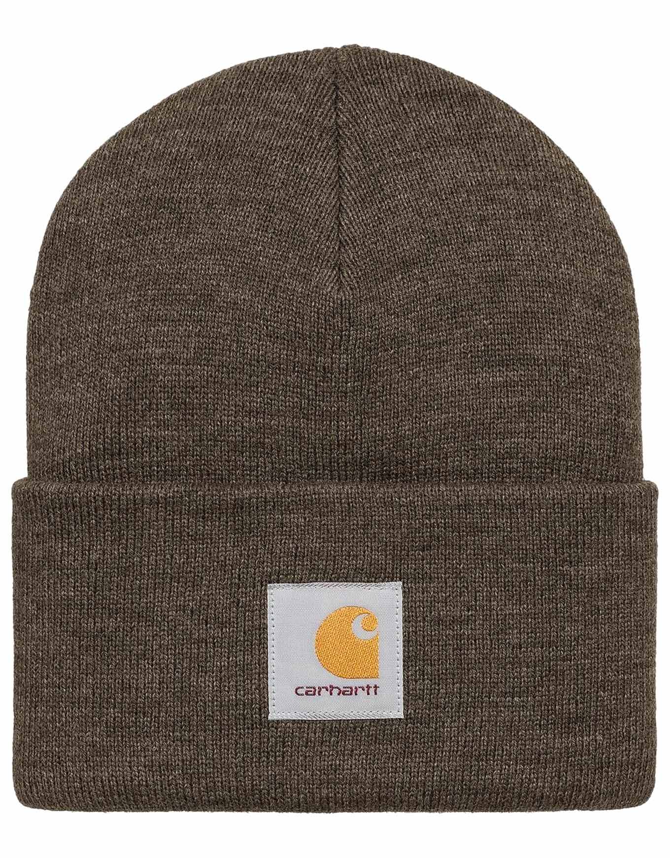 Acrylic Watch Hat Shungite Heather + Carhartt WIP
