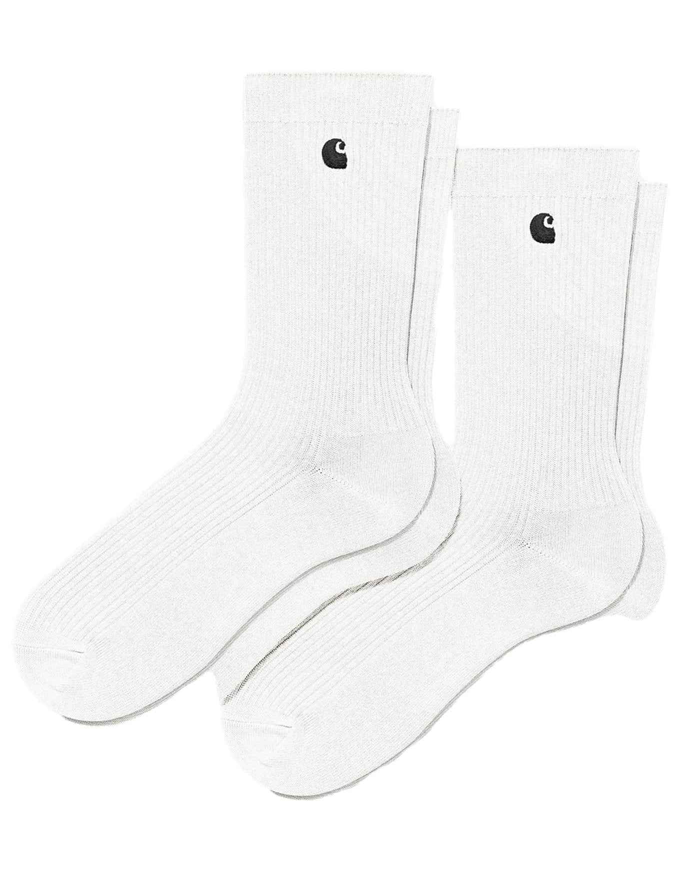 Madison Pack Socks White Black + White Black + Carhartt WIP