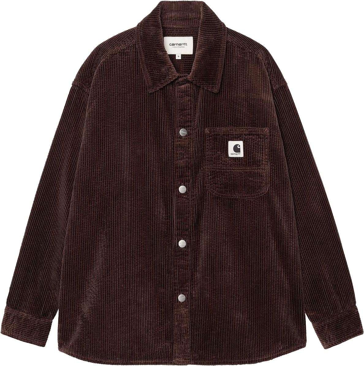 W' L/S Bekka Shirt Corduroy Palisander Rinsed + Carhartt WIP