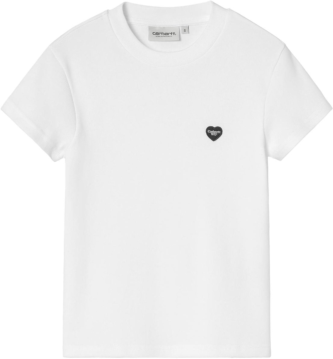 W' S/S Small Heart Patch T-Shirt White / Black + Carhartt WIP
