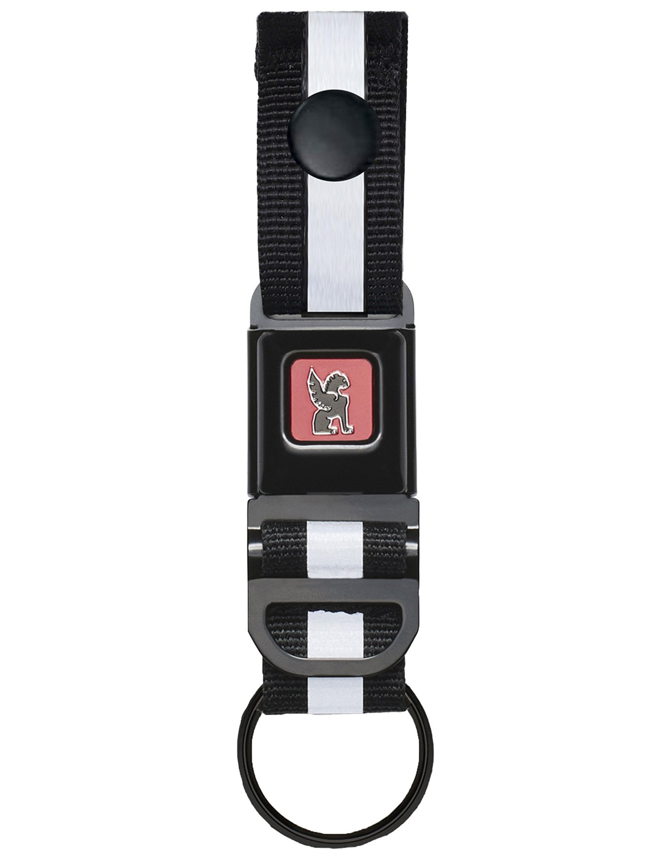 Mini Buckle Keychain Black + Chrome Industries