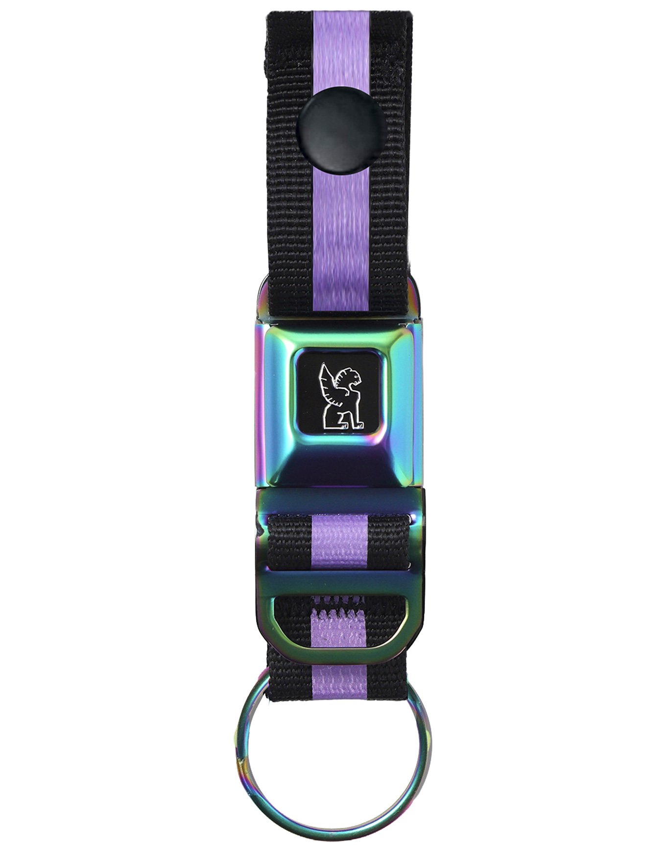 Mini Buckle Key Chain Rainbow Matte + Chrome Industries