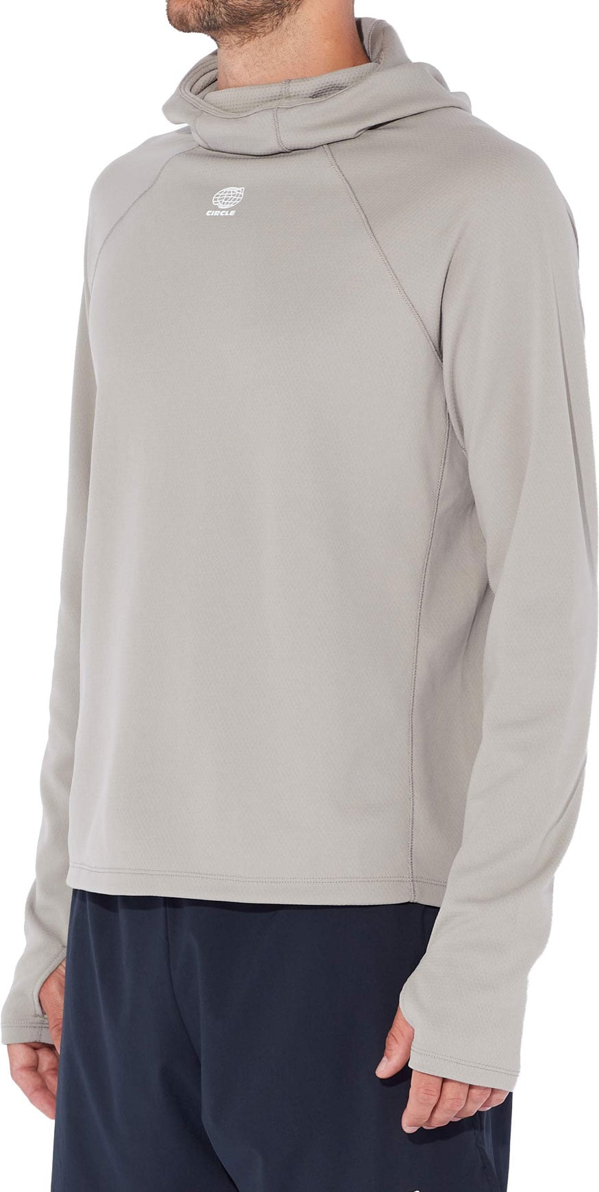 Momentum Men Running Hoodie Fossil + Circle