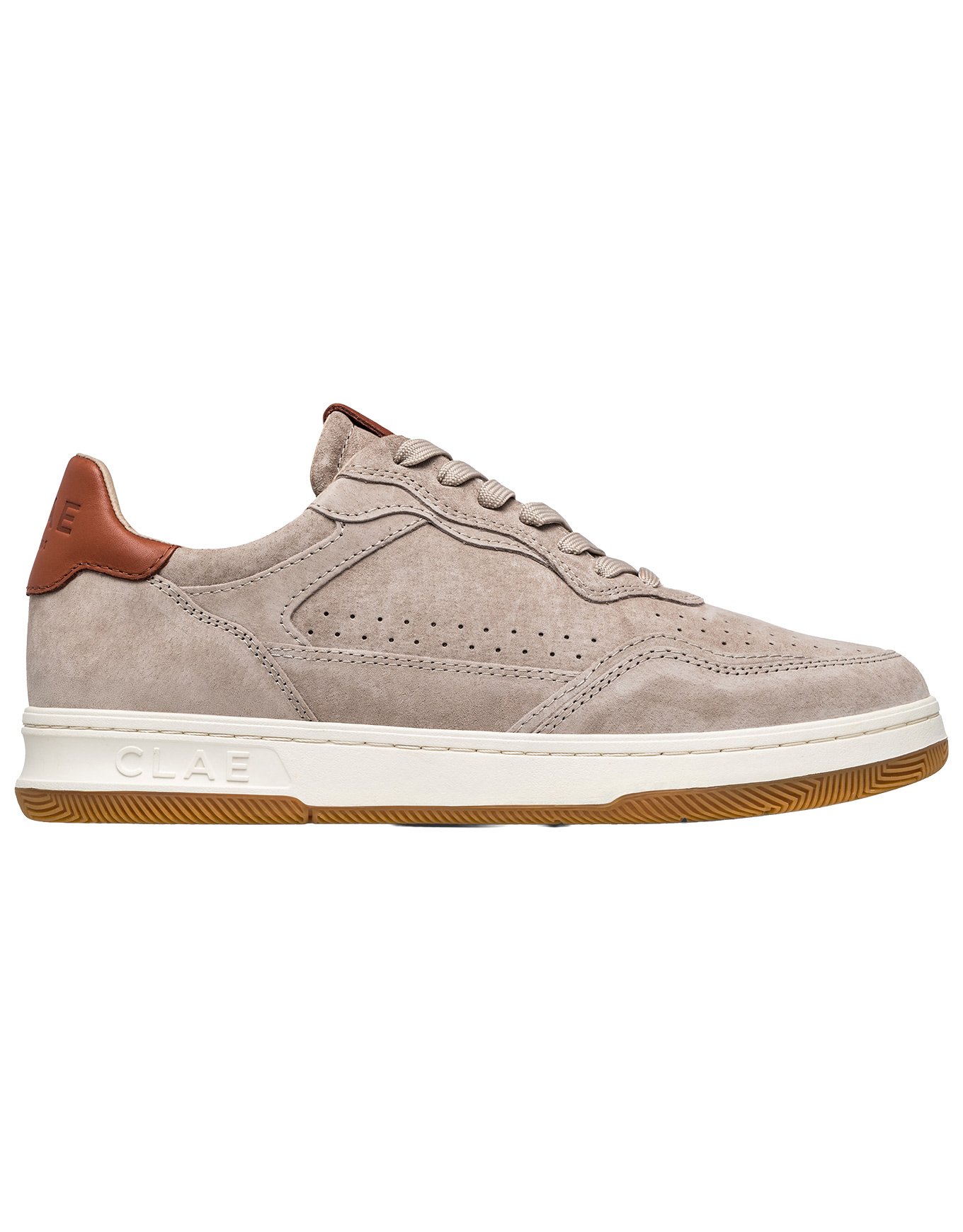 Haywood Cobblestone Suede + Clae
