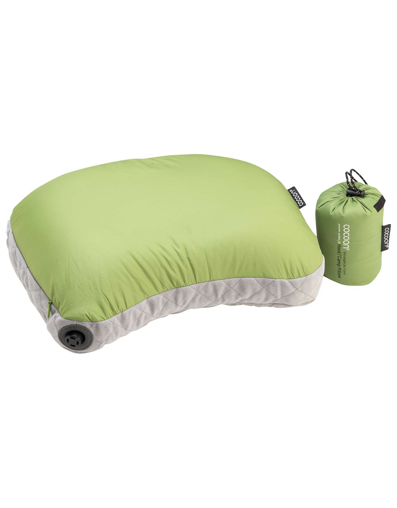Hood Camp Pillow Ultralight Wasabi / Grey + Cocoon