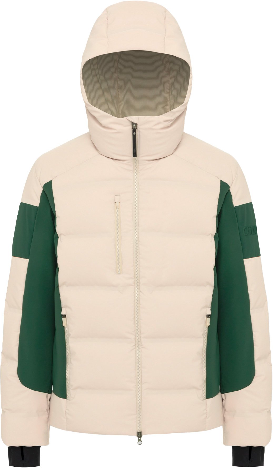 Mens Down Ski Jacket Ski Frost Dune Hunter Green + Colmar