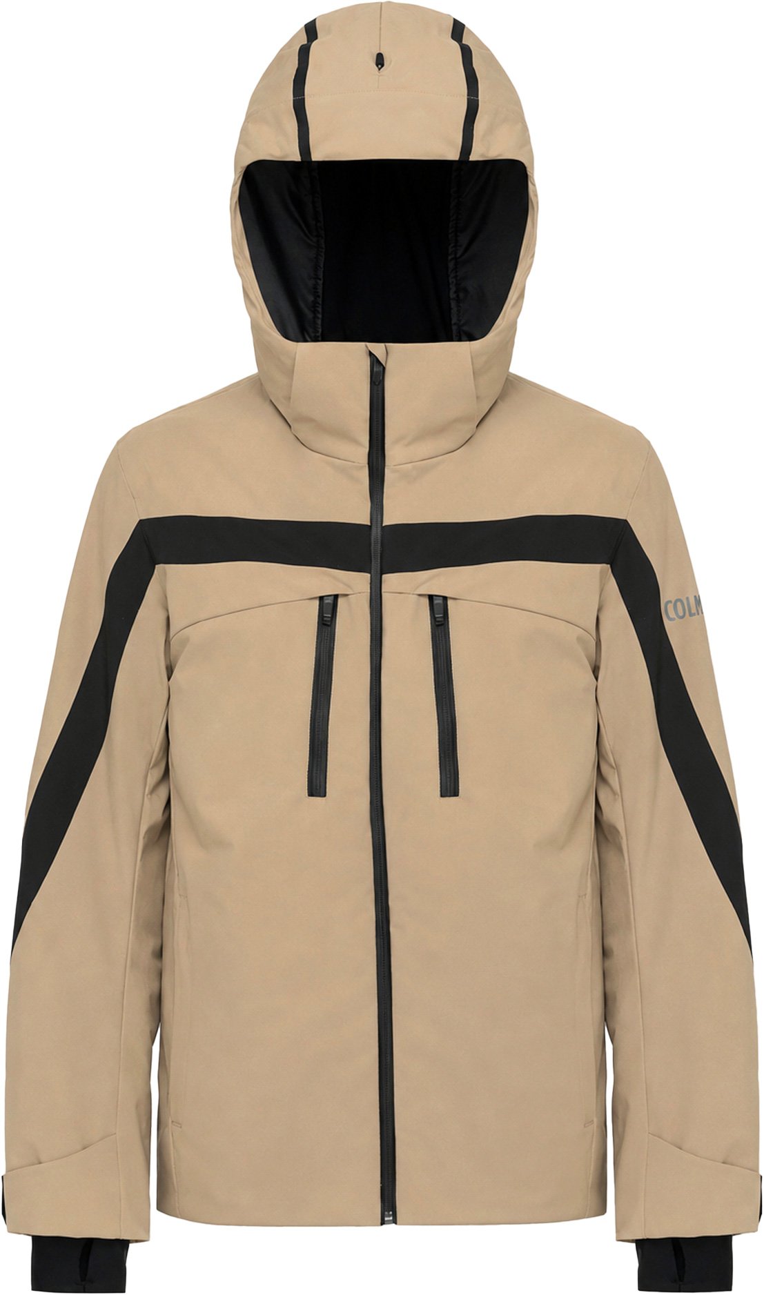 Mens Ski Jacket Ski Traditional Crumble Crumble Black + Colmar