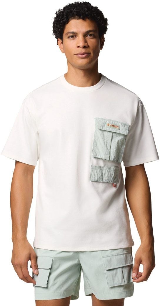Cove Beach Pocket Tee Sea Salt, Cool Green + Columbia