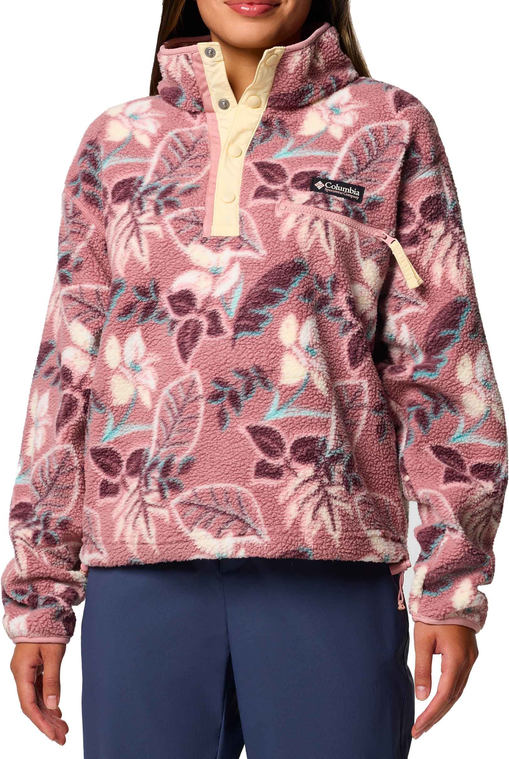 Helvetia II Printed Cropped Half Snap Fig Pasteled Multi + Columbia