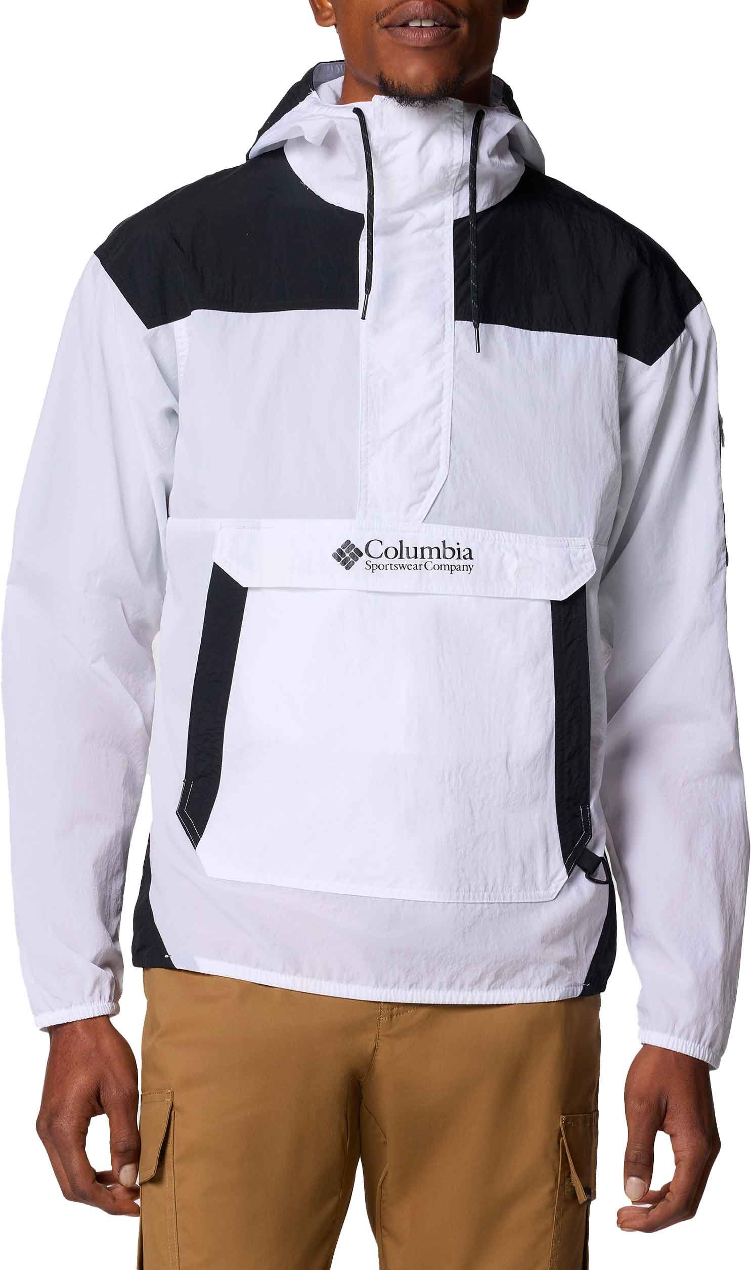 Challenger Windbreaker Anorak White Black + Columbia