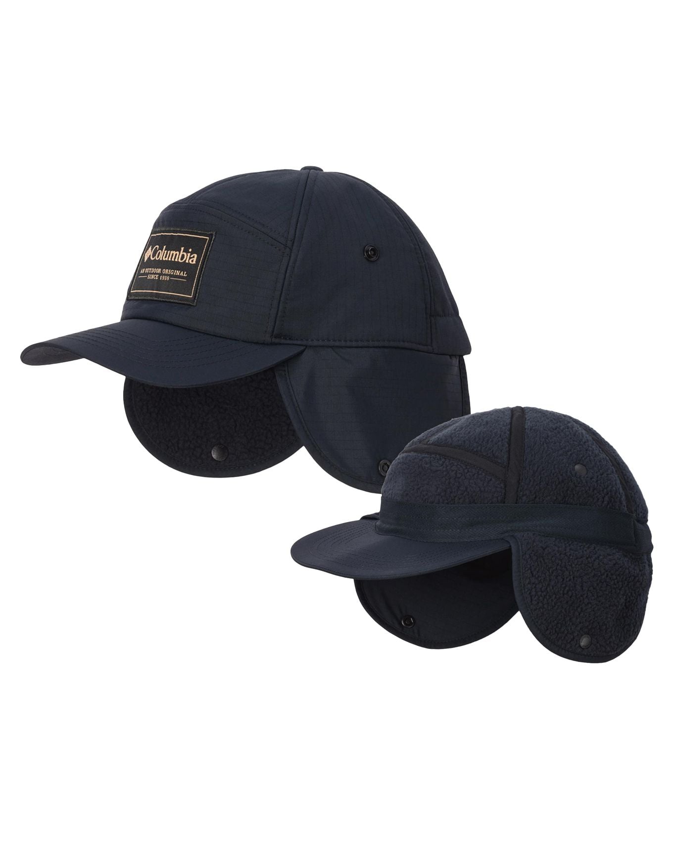 Landroamer Ear Flap Cap Black + Columbia