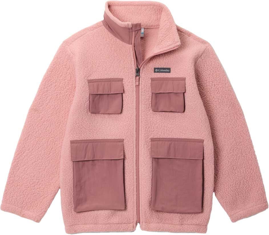 Jasper Ridge Pebbled Fleece Full Zip Eraser Pink Fig + Columbia