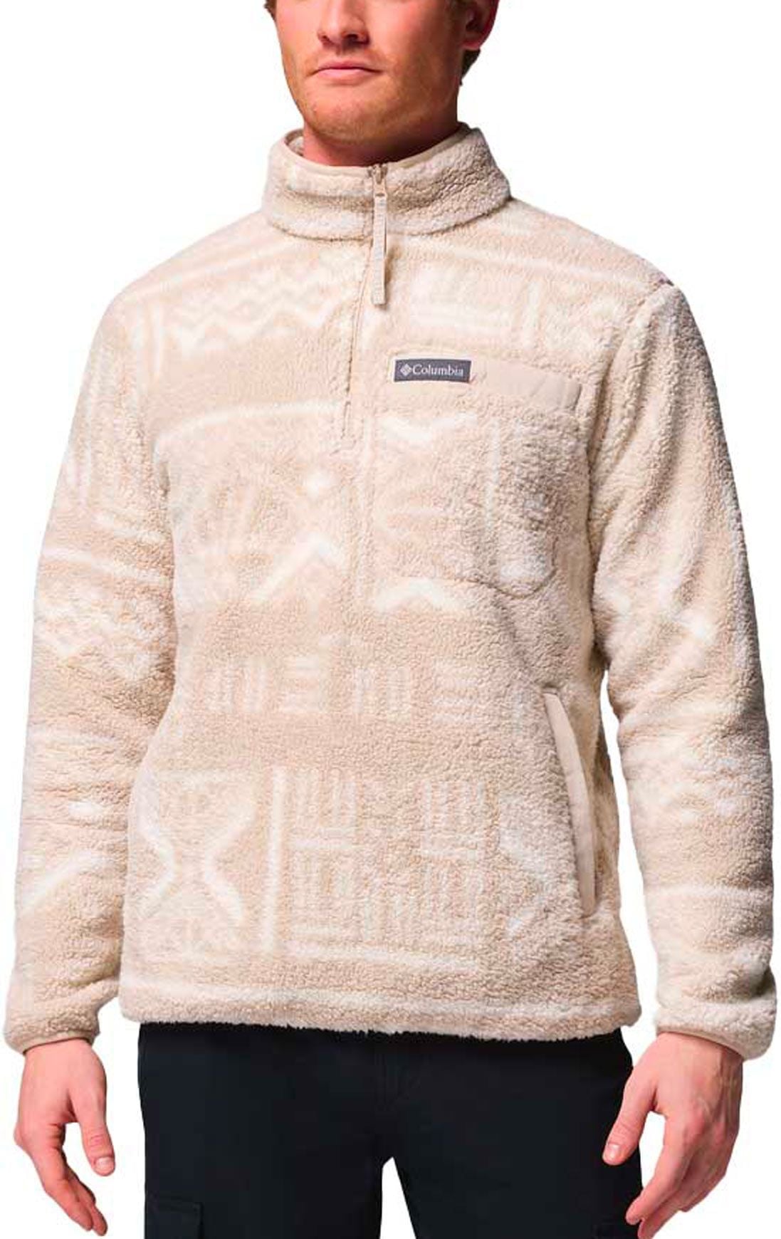 Rugged Ridge High Pile Half Zip Dark Stone Deschutes Days + Columbia