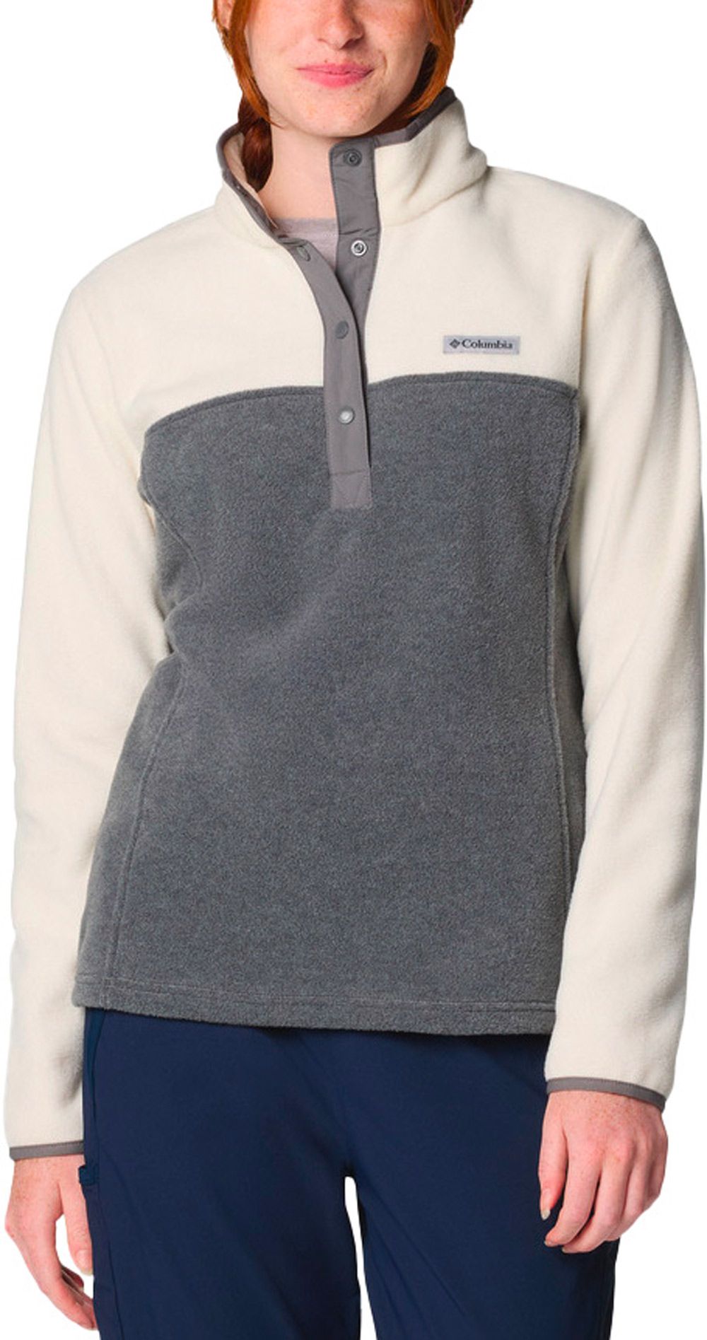 Benton Springs 1/2 Snap Pull Over II City Grey Heather Chalk + Columbia