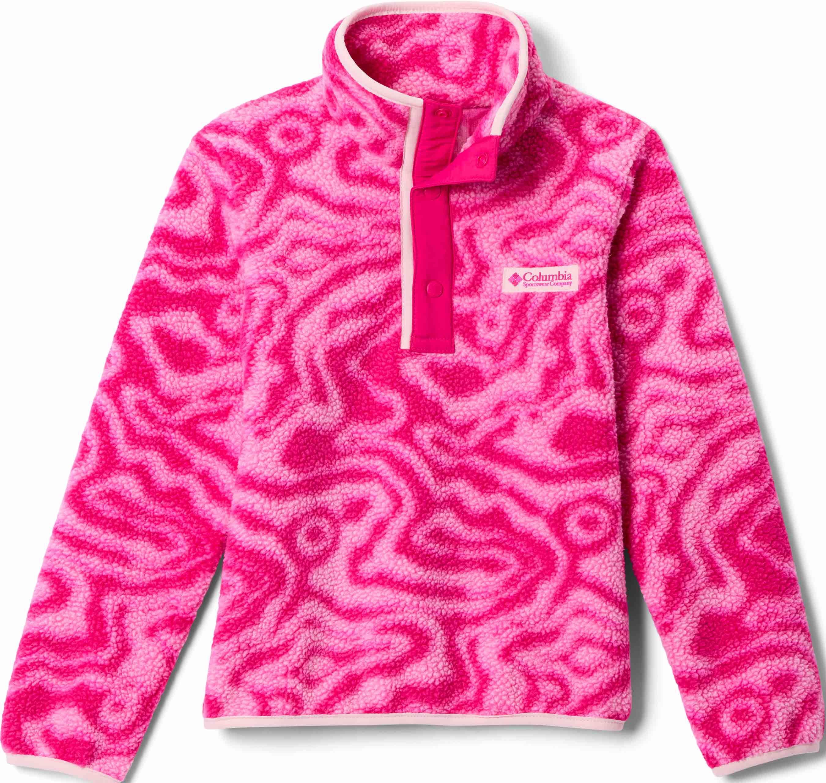 Helvetia II Printed Half Snap Fleece Guava Pink Topoglitch Guava Pink + Columbia
