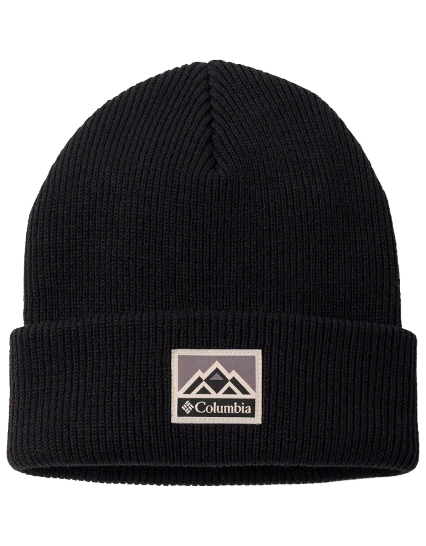 Whirlibird Cuffed Beanie Black Mountains + Columbia