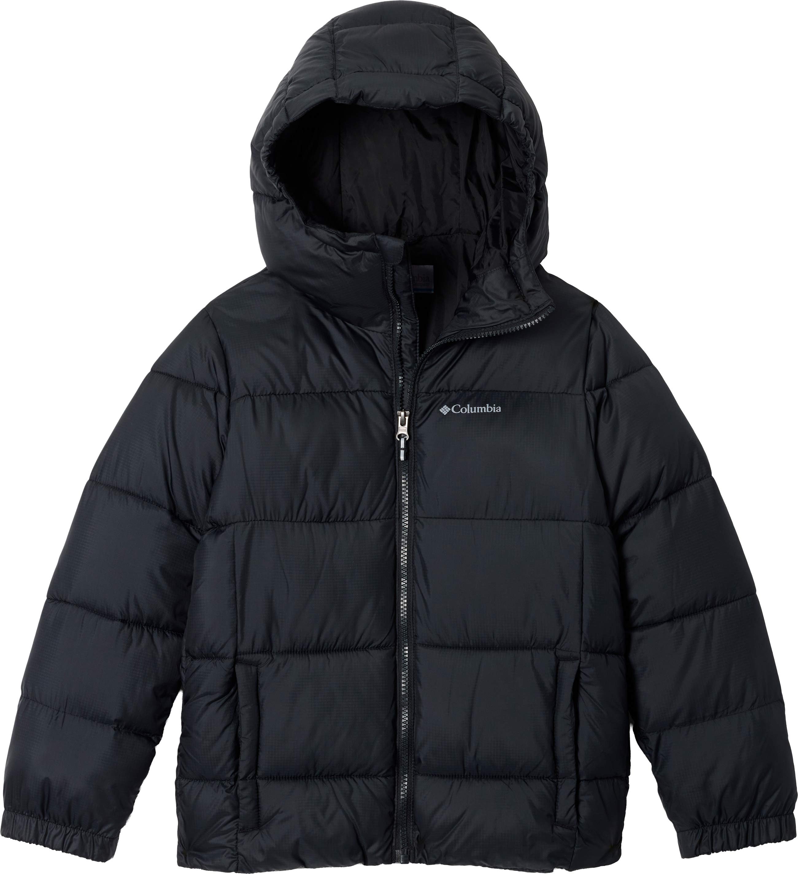 Puffect Hooded Jacket Black + Columbia