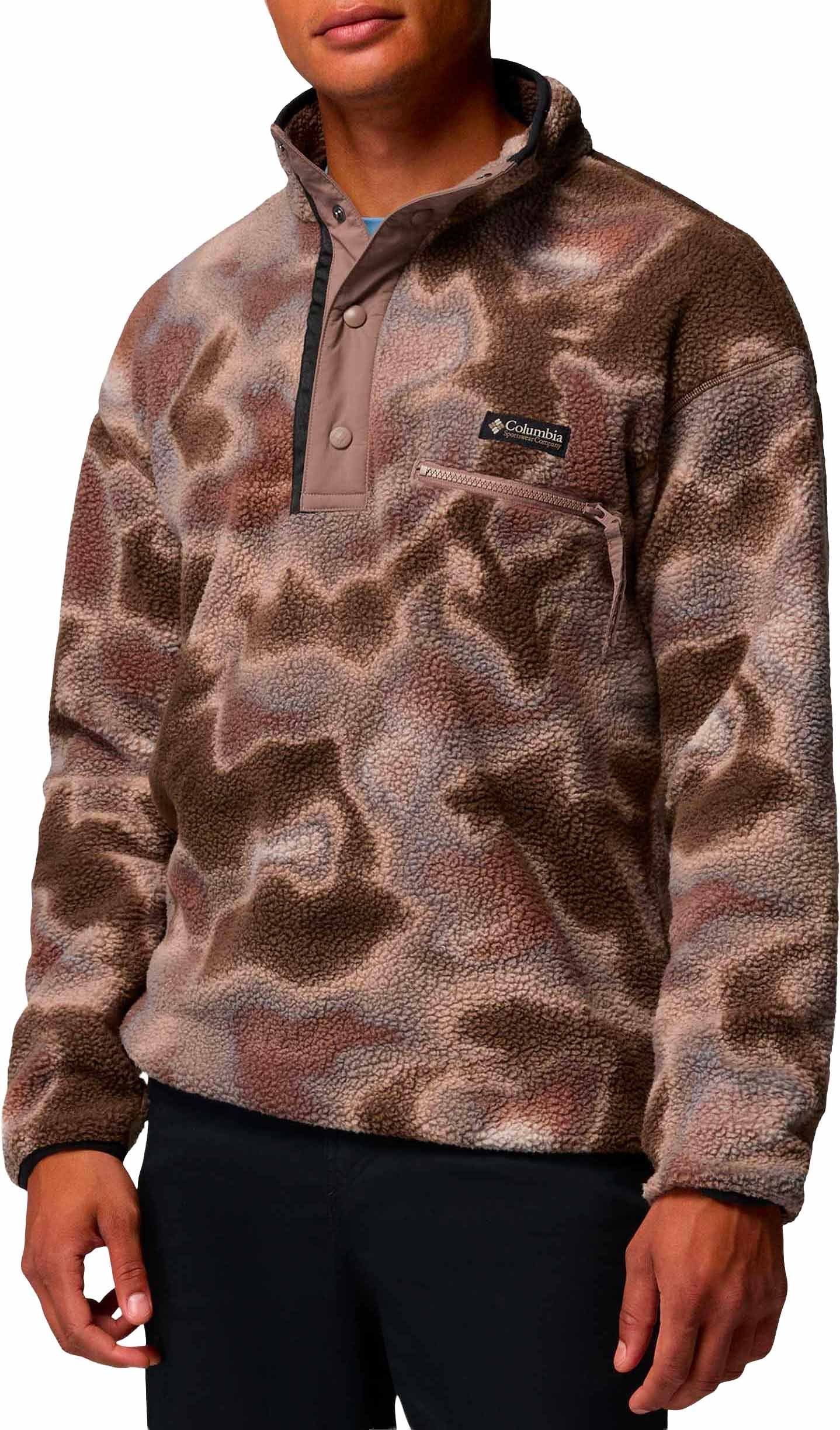 Helvetia II Printed Half Snap Fleece Iron Dyeflow + Columbia