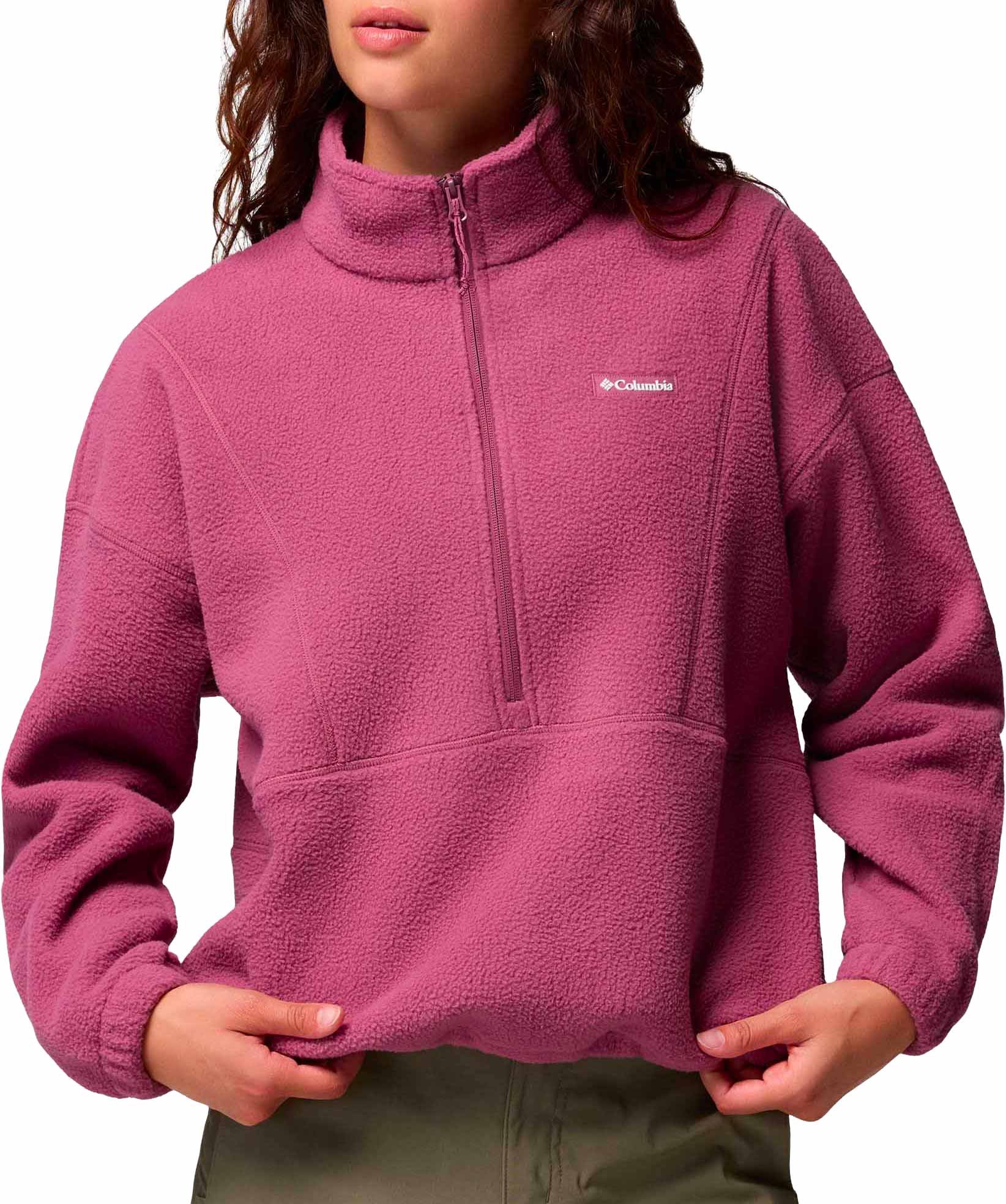 Timber Meadow Mtr Fleece Hz Antique Mauve + Columbia