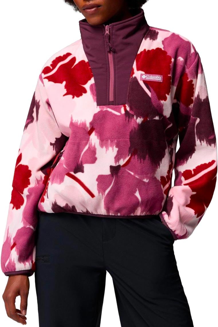 Sequoia Grove II Printed Half Zip Antique Mauve Ikatbloom + Columbia