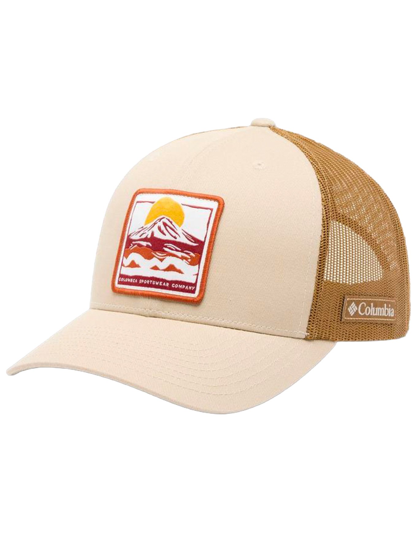 Columbia Mesh Snap Back Ancient Fossil Delta Rising Sun + Columbia