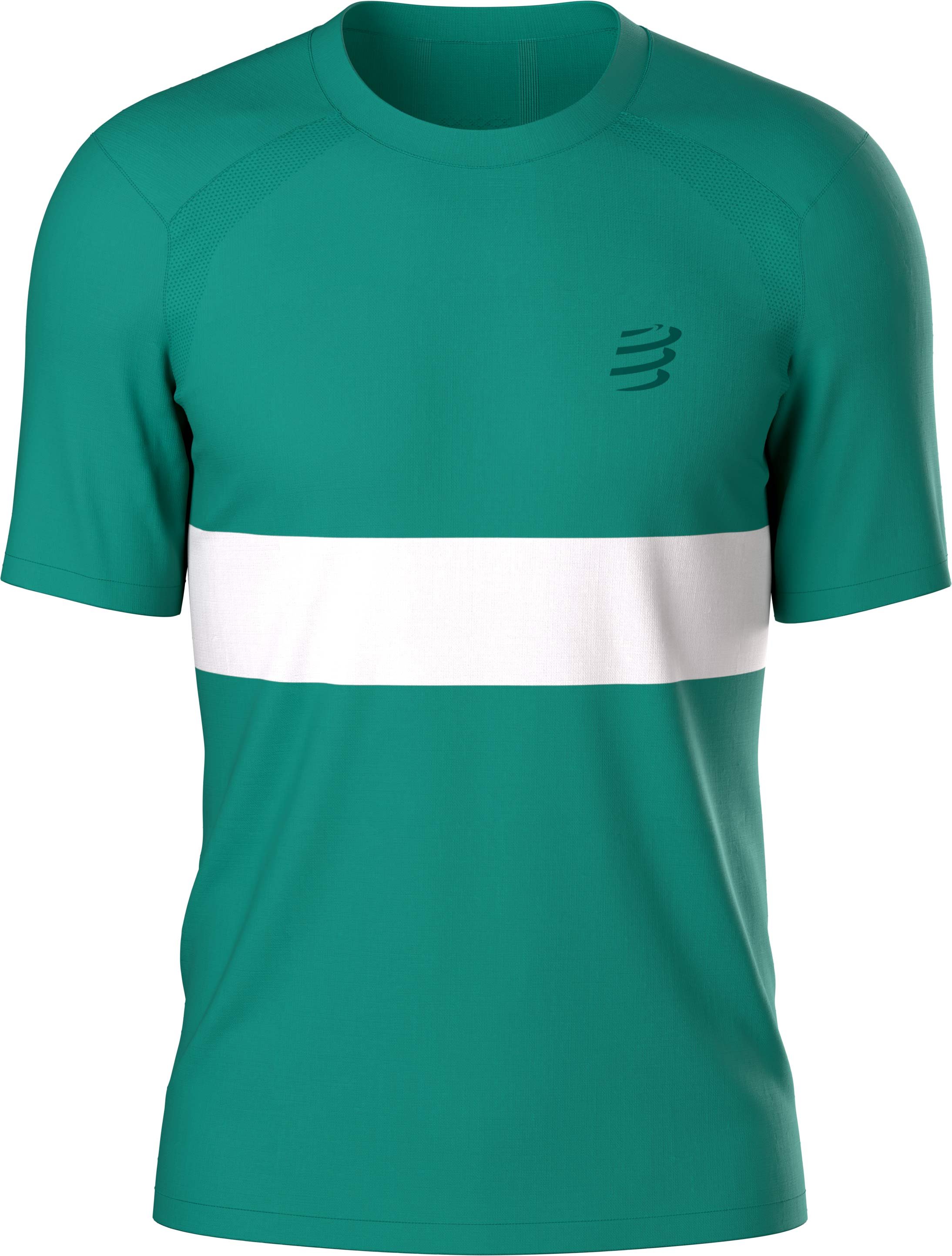 Performance SS Tshirt M Shady Glade White + Compressport