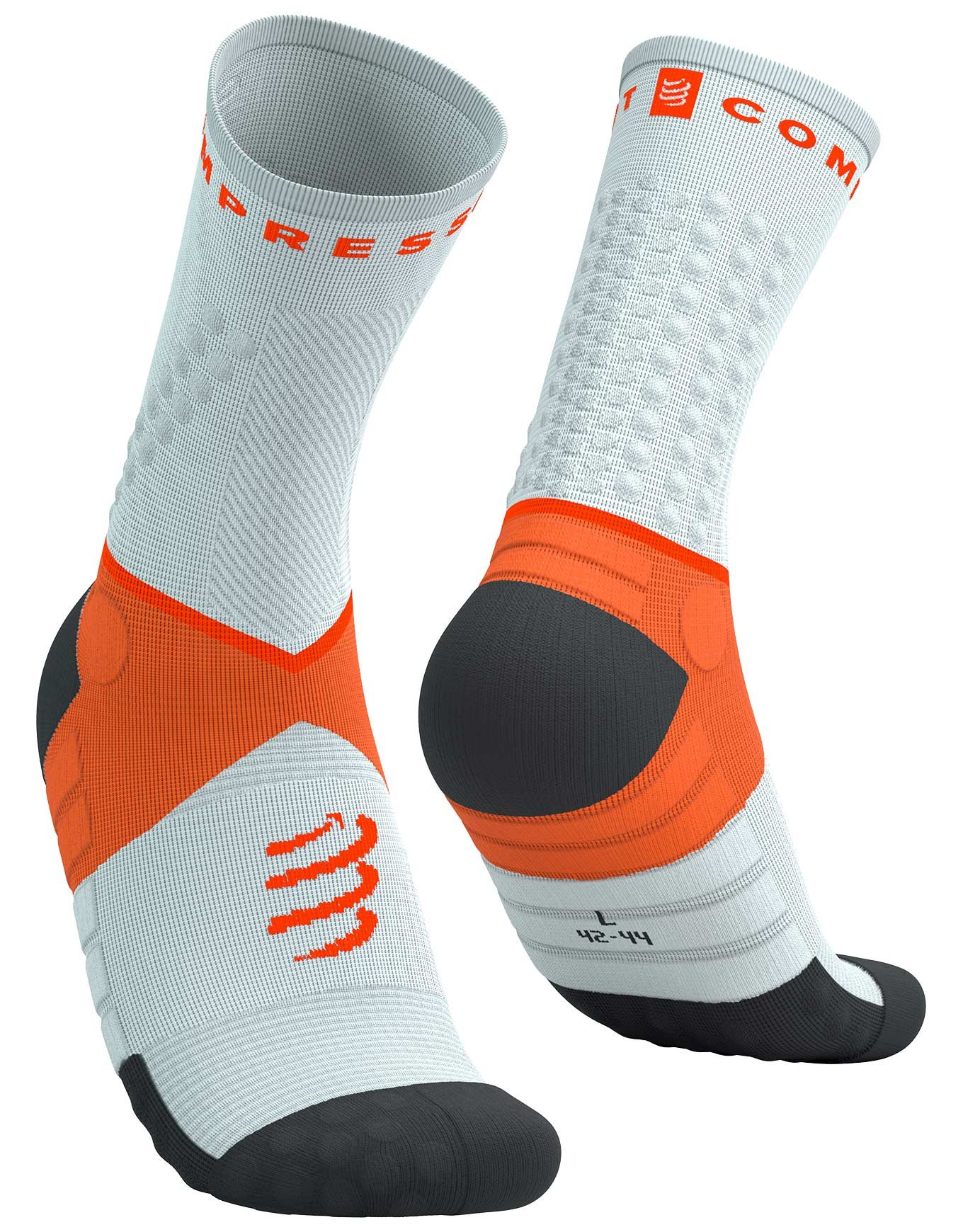 Ultra Trail Socks V2.0 Gray Violet/Tigerlily + Compressport
