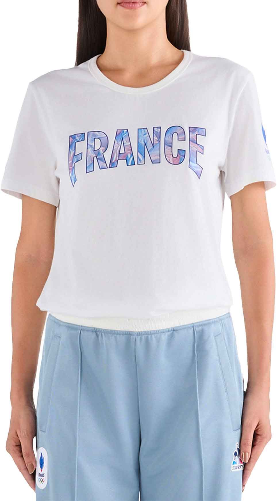 Tee SS N°1 W Marshmallow + Le Coq Sportif