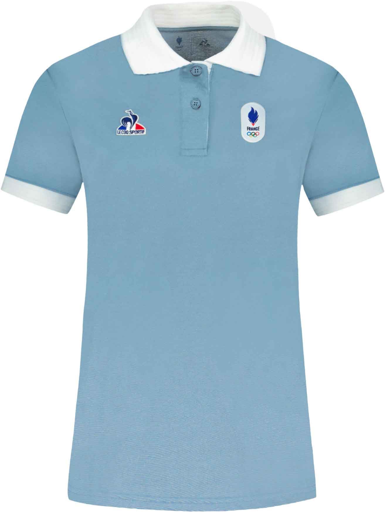 Polo SS N°1 W Ashley Blue + Le Coq Sportif