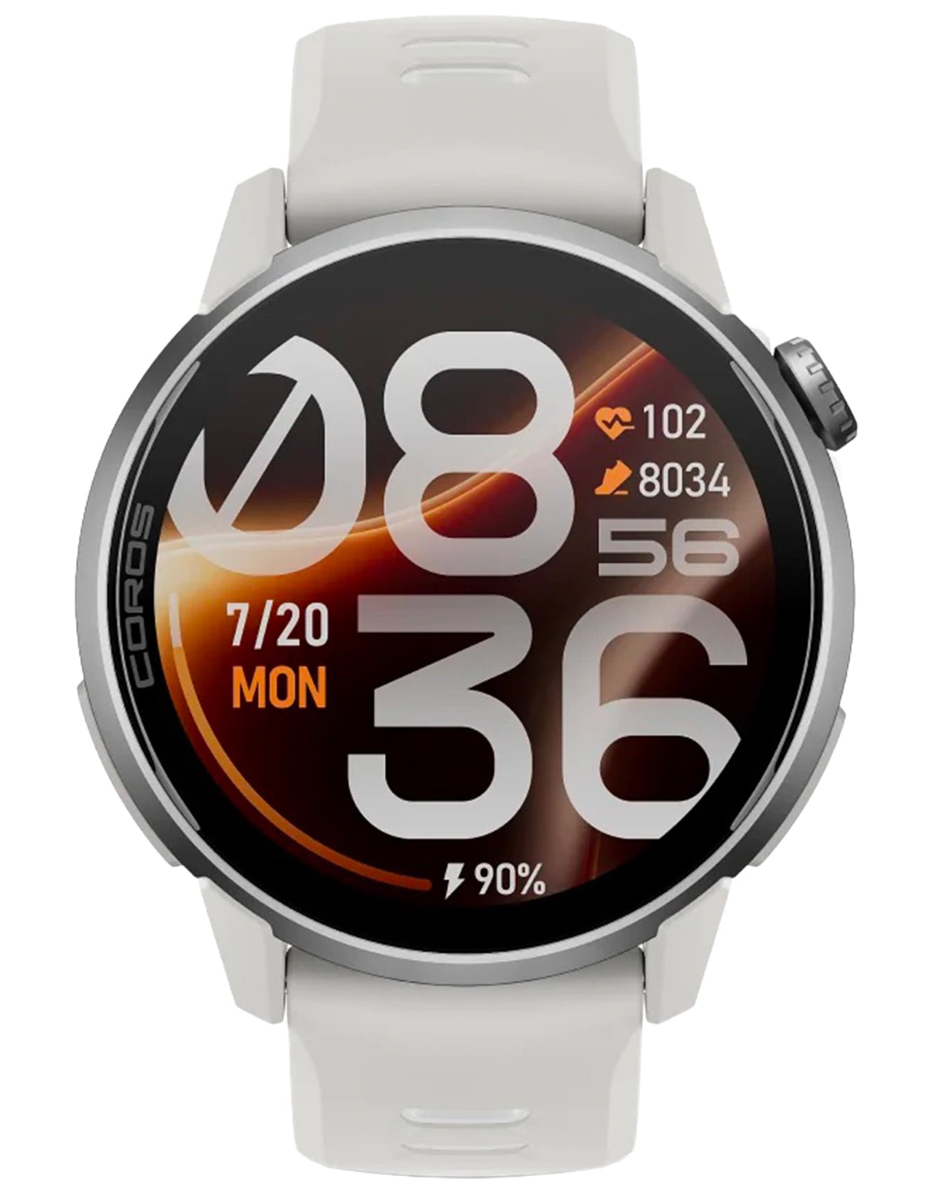 Pace 4 Pro White Silicone + Coros