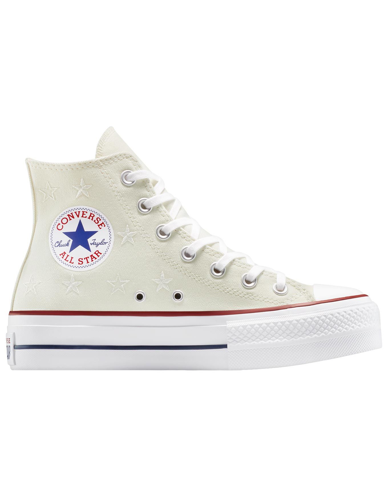 Chuck Taylor All Star Lift Platform High Vintage White/Red/Navy + Converse
