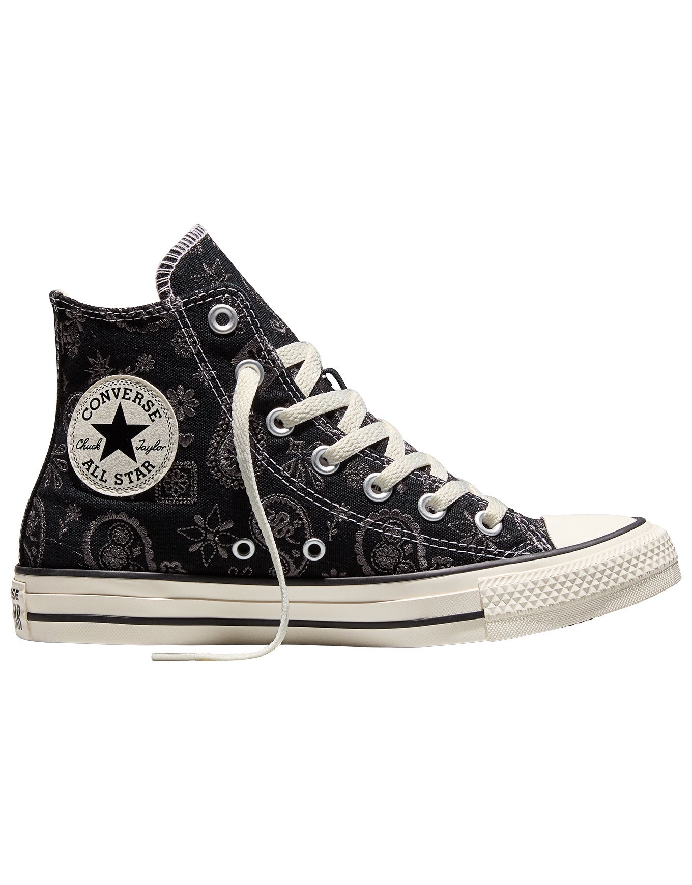 Chuck Taylor All Star Paisley Pop High Black/Dark Matter + Converse