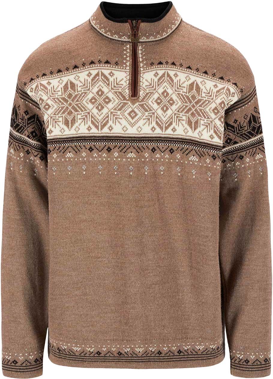 Blyfjell M Sweater Mountainstone Offwhite Coffee + Dale of Norway