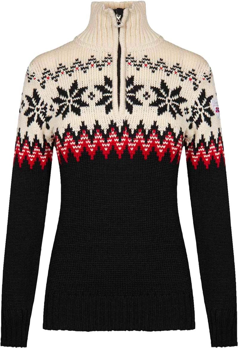 Myking  Sweater Black/Raspberry/Off White + Dale of Norway