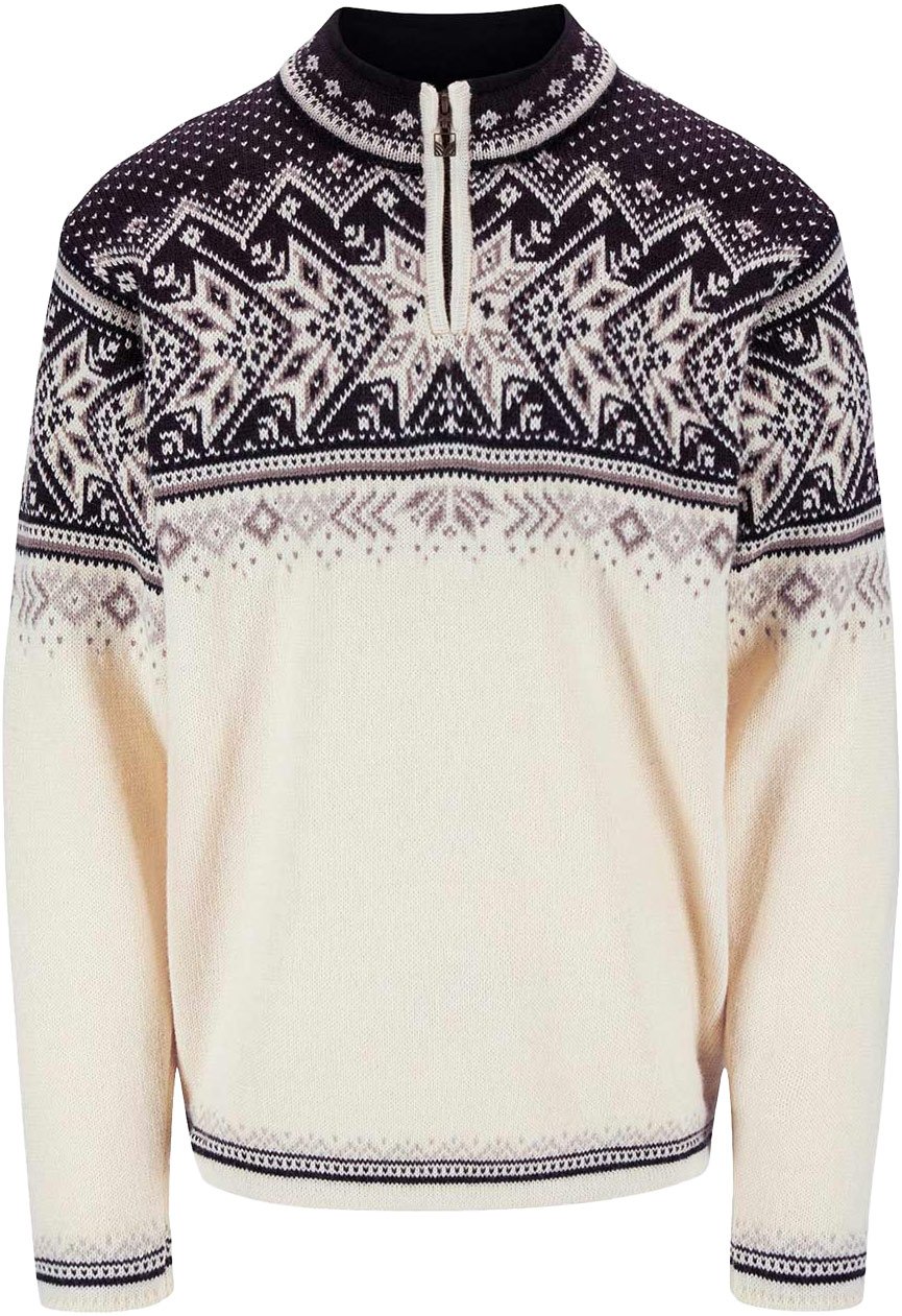 Vail M Sweater Offwhite Coffee Sandstone + Dale of Norway