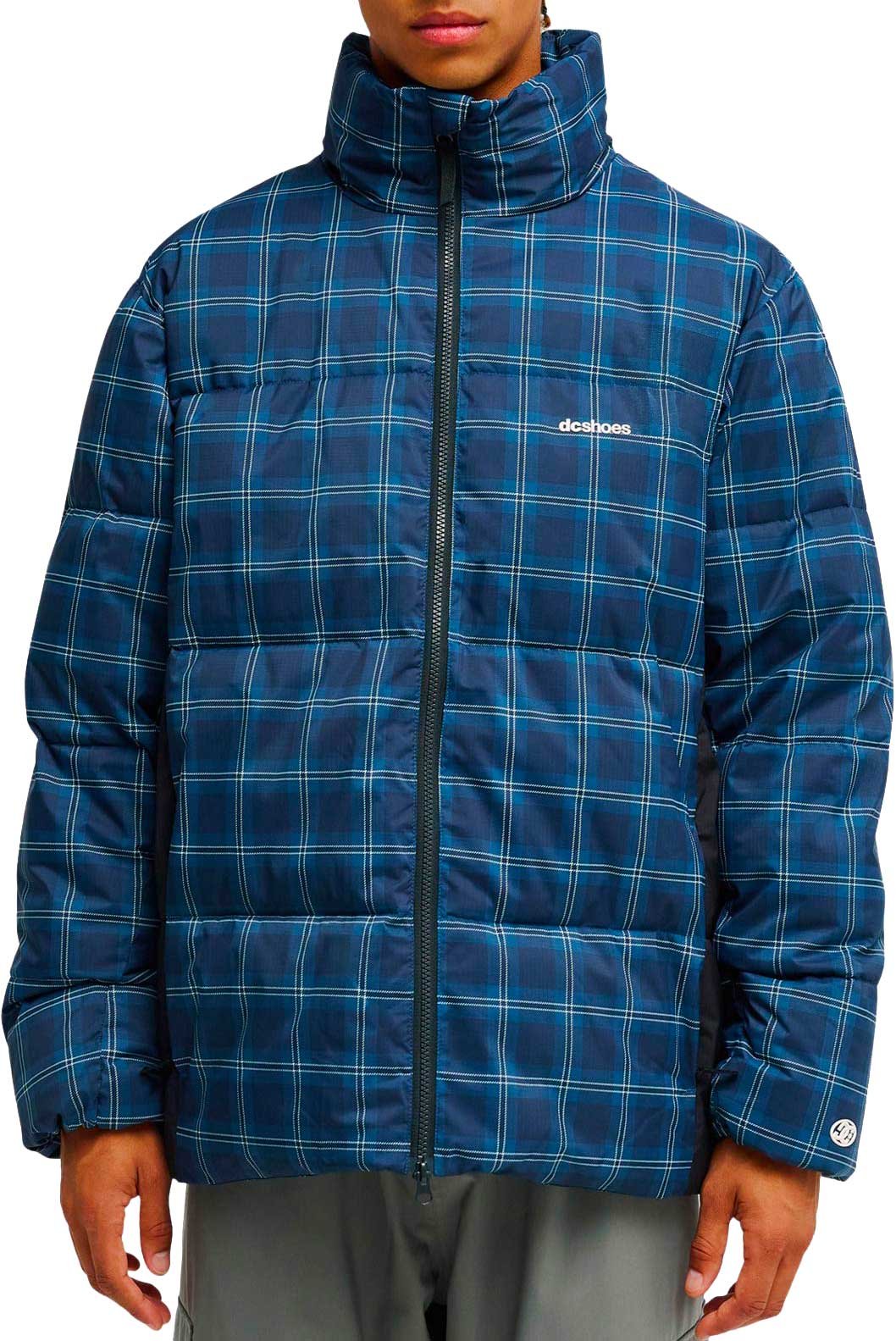 Trackstar Puffer Jacket 10K Bluebird Plaid + DC Shoes
